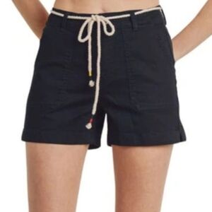 NWT $60 L.T.J Letter to Juliet High Rise Chino Shorts, Medium Black